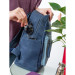 Женский рюкзак из экокожи OrsOro ORS-0108 Синий - серый