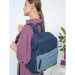 Женский рюкзак из экокожи OrsOro ORS-0108 Синий - серый
