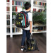 Ранец школьный с сумкой для обуви Nukki NK22-A9001-7 Черный Джостик