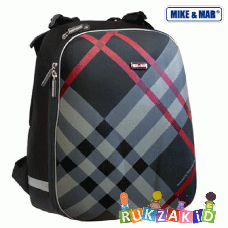 Школьный рюкзак Mike Mar 1008-28 Клетка Серый