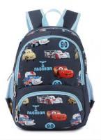 Рюкзак детский c машинкой дошкольный (синий)