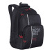 Рюкзак школьный Grizzly RU-030-31 Черный - красный