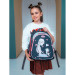Ранец школьный с мешком для обуви Nukki NK23G-4005 Серый Девочка с кошкой