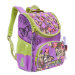 Ранец для школы Grizzly RA-873-4 Little Girls Бабочки в цветах Лиловый