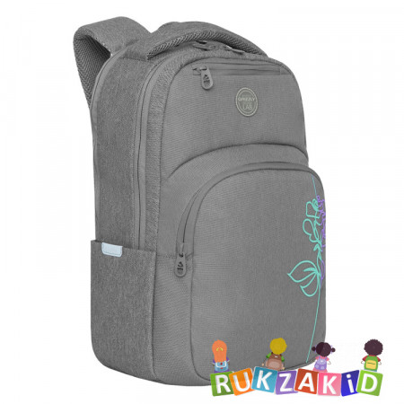 Рюкзак женский Grizzly RD-241-3 Серый - сиренево - мятный