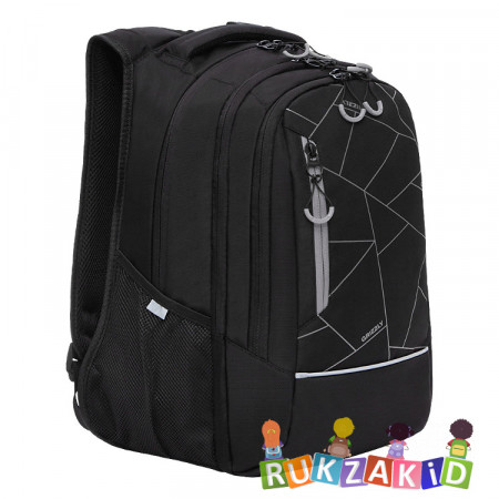 Рюкзак школьный Grizzly RU-138-41 Черный - серый