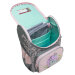 Ранец школьный с мешком для обуви Grizzly RAm-384-5 Единорожка Розовый - серый