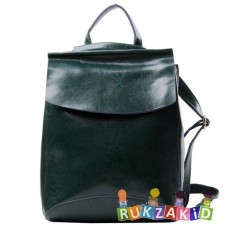 Кожаный рюкзак сумка Arkansas Зеленый