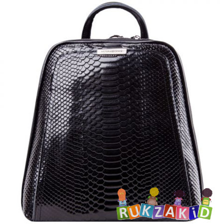 Кожаный рюкзак сумка из натуральной кожи Colorado Рептилия Черный