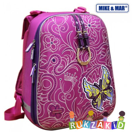 Школьный рюкзак Mike Mar 1008-63 Бабочка Малиновый