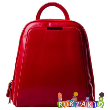 Красный кожаный рюкзак сумка Colorado