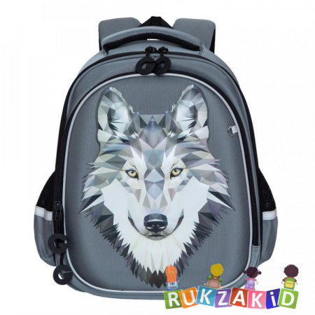 Ранец школьный Grizzly RAz-087-3n Волк Серый