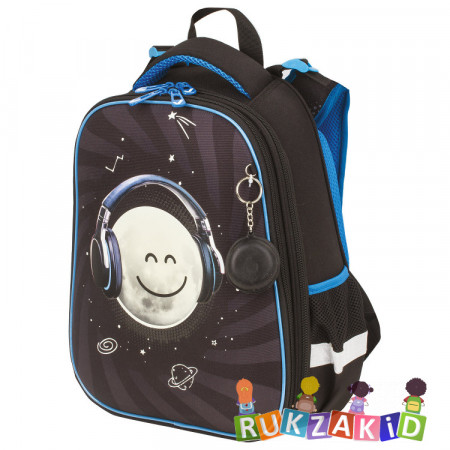 Ранец рюкзак школьный BRAUBERG PREMIUM Moon Светящийся
