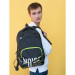 Рюкзак школьный Grizzly RU-230-1 Черный - салатовый