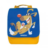 Рюкзак детский Grizzly RK-998-1 Синий - желтый