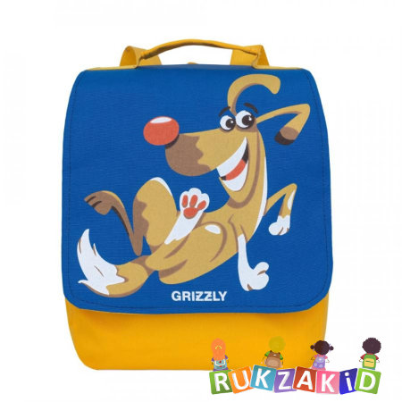 Рюкзак детский Grizzly RK-998-1 Синий - желтый