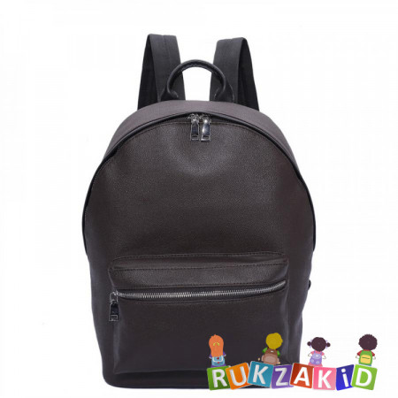 Мужской рюкзак из экокожи OrsOro BS-0067 Темно - коричневый