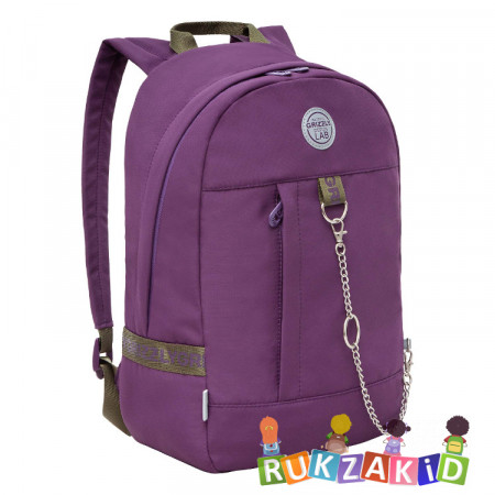 Рюкзак городской Grizzly RXL-327-2 Фиолетовый - хаки