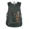 Молодежный рюкзак Grizzly RU-722-2 Черный - оранжевый
