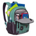 Рюкзак молодежный Grizzly RD-143-1 Бирюзовый - фиолетовый
