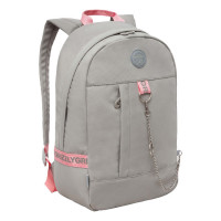Рюкзак для девочки Grizzly RXL-327-2 Серый - розовый
