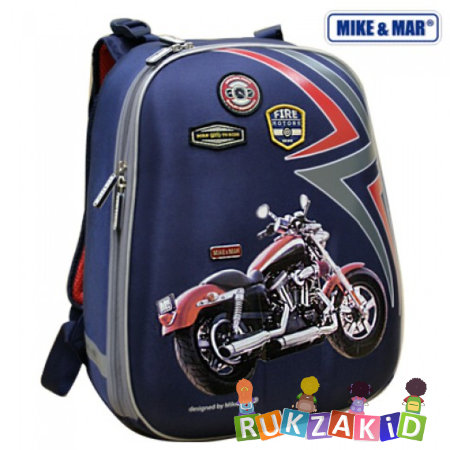 Школьный рюкзак Mike Mar 1008-66 Мото синий