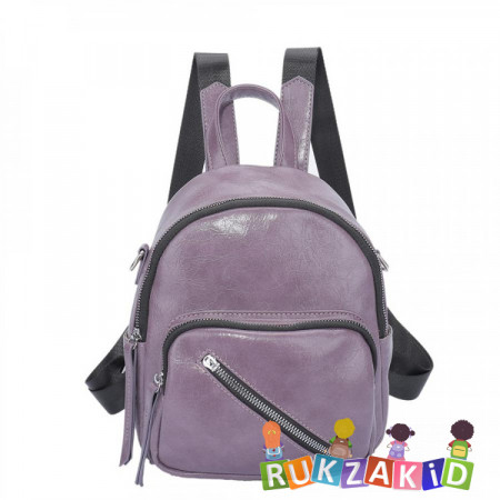 Рюкзак мини женский из экокожи Ors Oro DS-0014 Фиолетовый