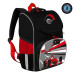 Ранец школьный с мешком для обуви Grizzly RAm-285-2 Черный - красный