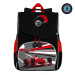 Ранец школьный с мешком для обуви Grizzly RAm-285-2 Черный - красный