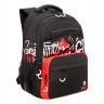 Рюкзак школьный Grizzly RB-354-3 Черный - красный