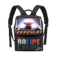 Рюкзак школьный Grizzly RA-454-1 Police Черный