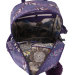 Рюкзак женский из экокожи Ors Oro DW-835 Перья на фиолетовом