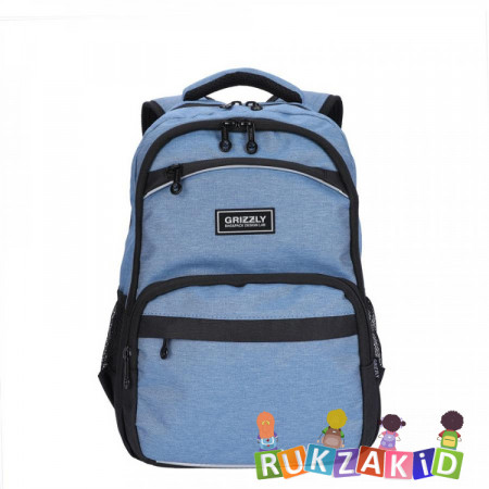 Рюкзак школьный Grizzly RB-054-6 Джинсовый