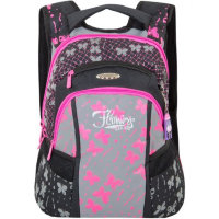 Рюкзак для подростка Across G15-1 Flowers черно-розовый