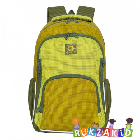 Рюкзак молодежный Grizzly RD-143-3 Оливковый - желтый