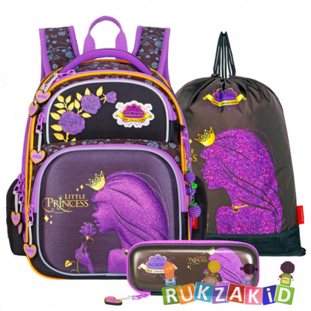 Ранец - рюкзак школьный с наполнением Across ACR22-178-8 Принцесса