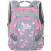 Рюкзак для подростка Across G15-1 Flowers серо-розовый