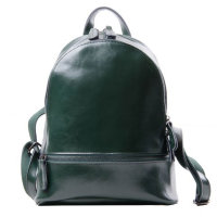 Женский кожаный рюкзак Connecticut Зеленый
