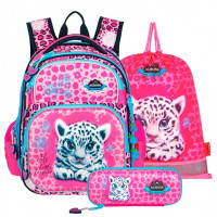 Ранец - рюкзак школьный с наполнением Across ACR22-178-5 Леопард