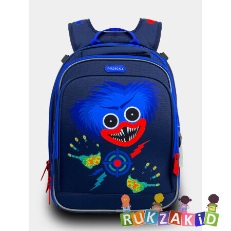 Ранец школьный с мешком для обуви Nukki NUK23B-7003 Синий Дай Пять