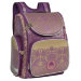 Ранец для первоклассника с ортопедической спинкой Grizzly RA-668-9 Фиолетовый