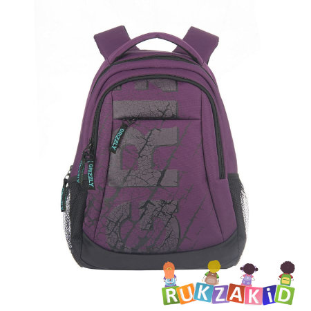 Рюкзак молодежный Grizzly RU-528-4 Фиолетовый