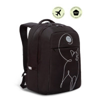 Рюкзак для девочки Grizzly RD-244-3 Кошечка Черный - серебро