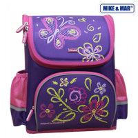 Школьный ранец раскладушка Mike Mar 1441-MM-120 Лето Фиолетово-розовый