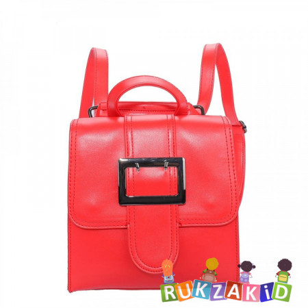 Мини женский рюкзак трансформер Ors Oro DS-0037 Красный