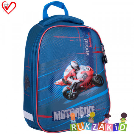 Ранец рюкзак школьный Berlingo Expert Motorbike passion