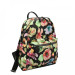 Женский рюкзак из экокожи OrsOro ORS-0108 Цветы на черном