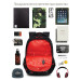 Рюкзак школьный Grizzly RB-254-3 Черный - красный