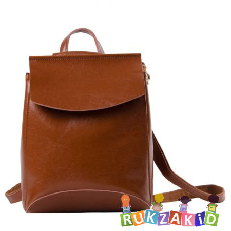 Женский кожаный рюкзак Hawaii Светло-коричневый