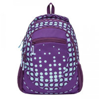 Рюкзак молодежный Grizzly RD-835-2 Круги фиолетовый - бирюза